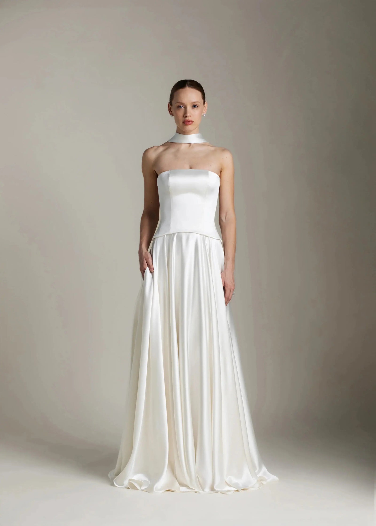 Aitana wedding dress hero front view | ForeverSolesBride