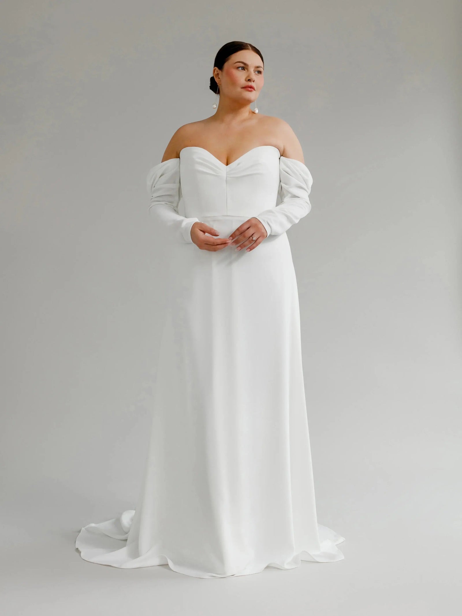 Alexis Satin wedding dress product view 4 | ForeverSolesBride
