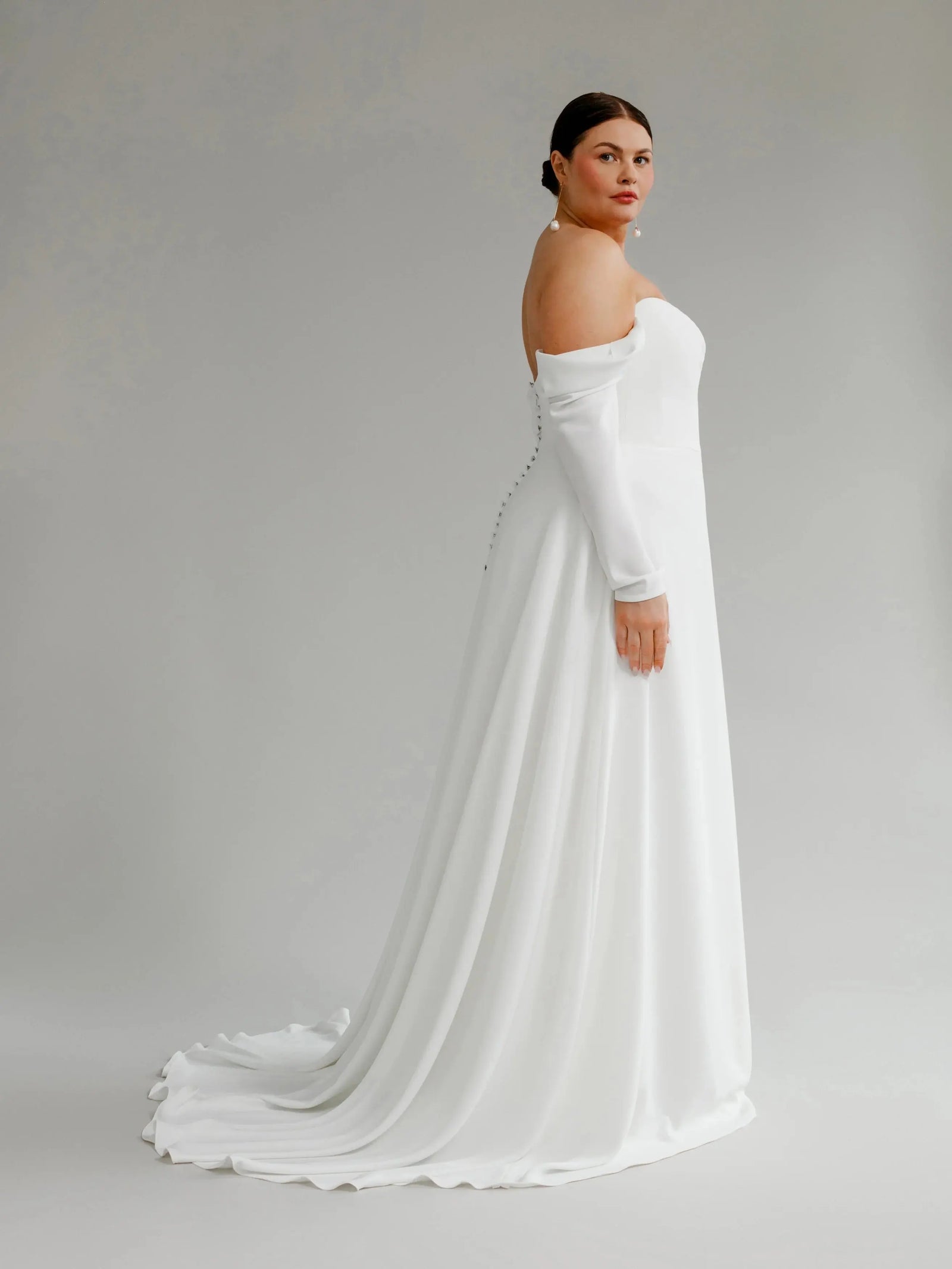 Alexis Satin wedding dress product view 5 | ForeverSolesBride