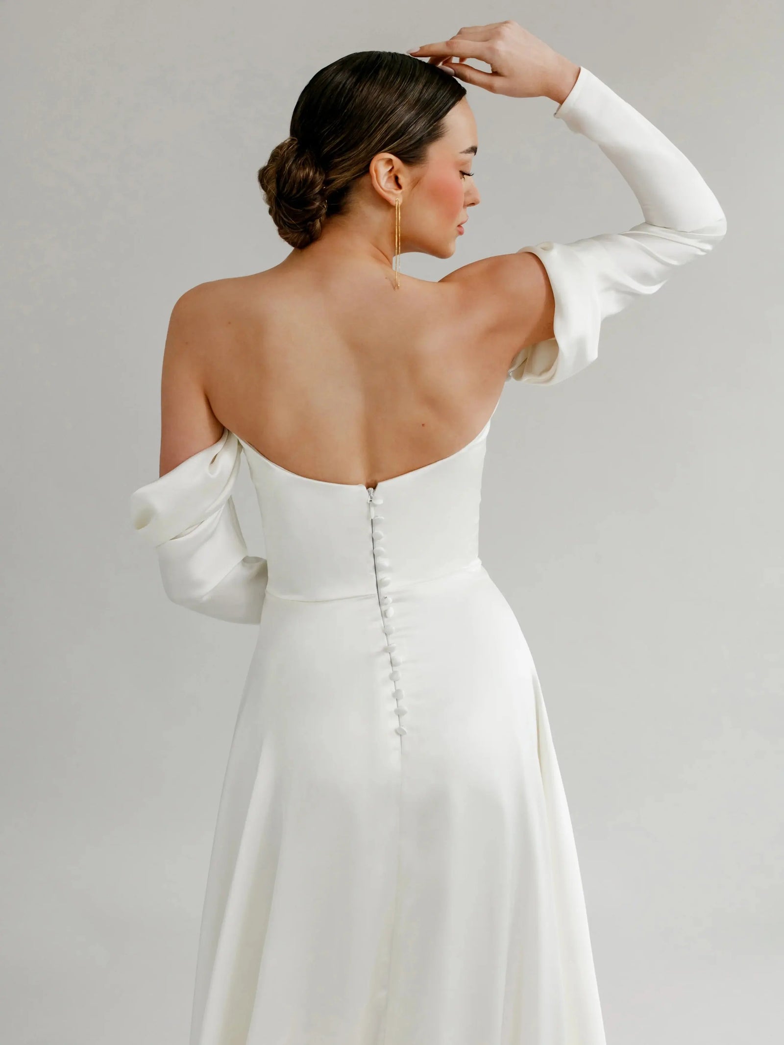 Alexis Satin wedding dress product view 7 | ForeverSolesBride