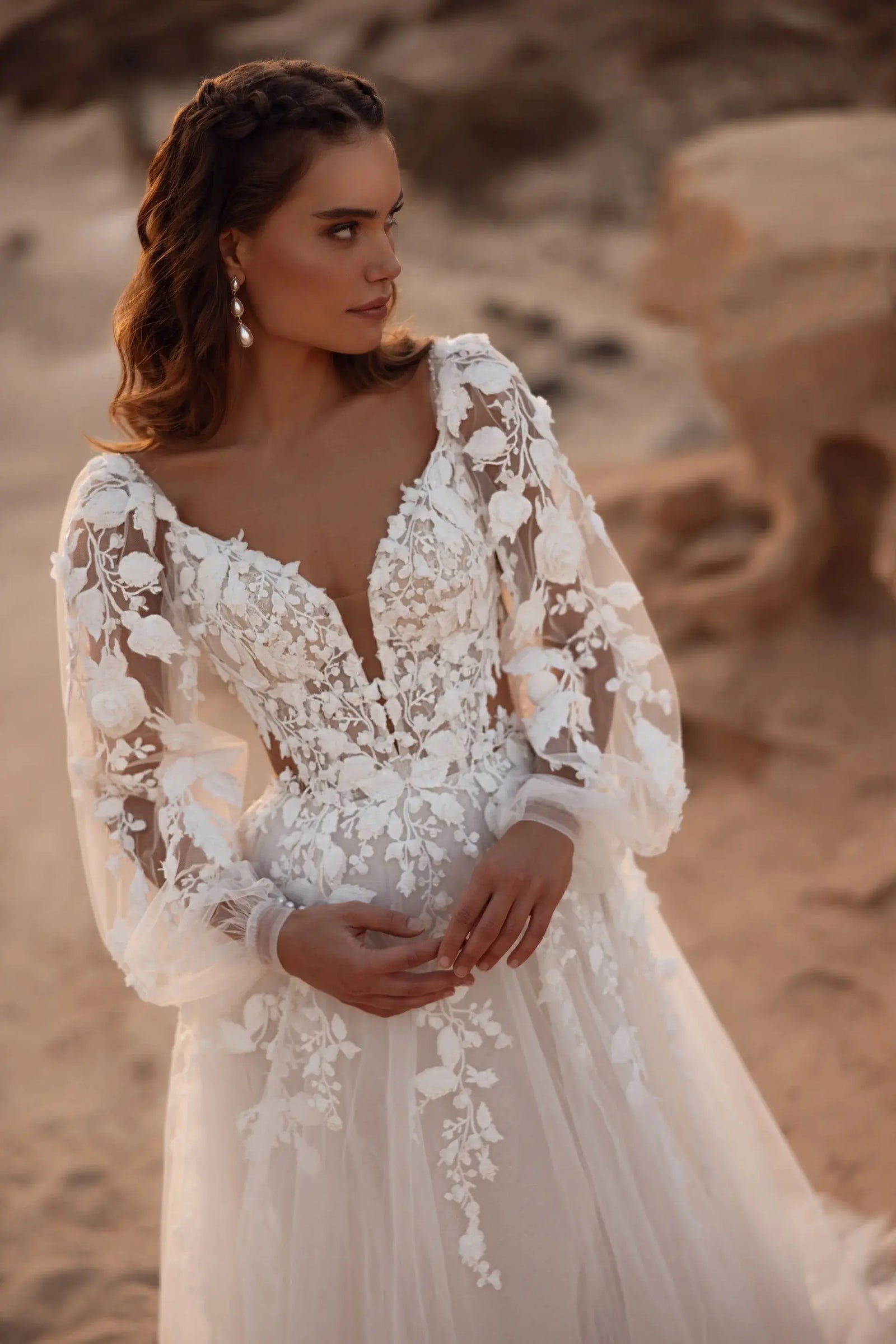 Alia Lace wedding dress product view 5 | ForeverSolesBride