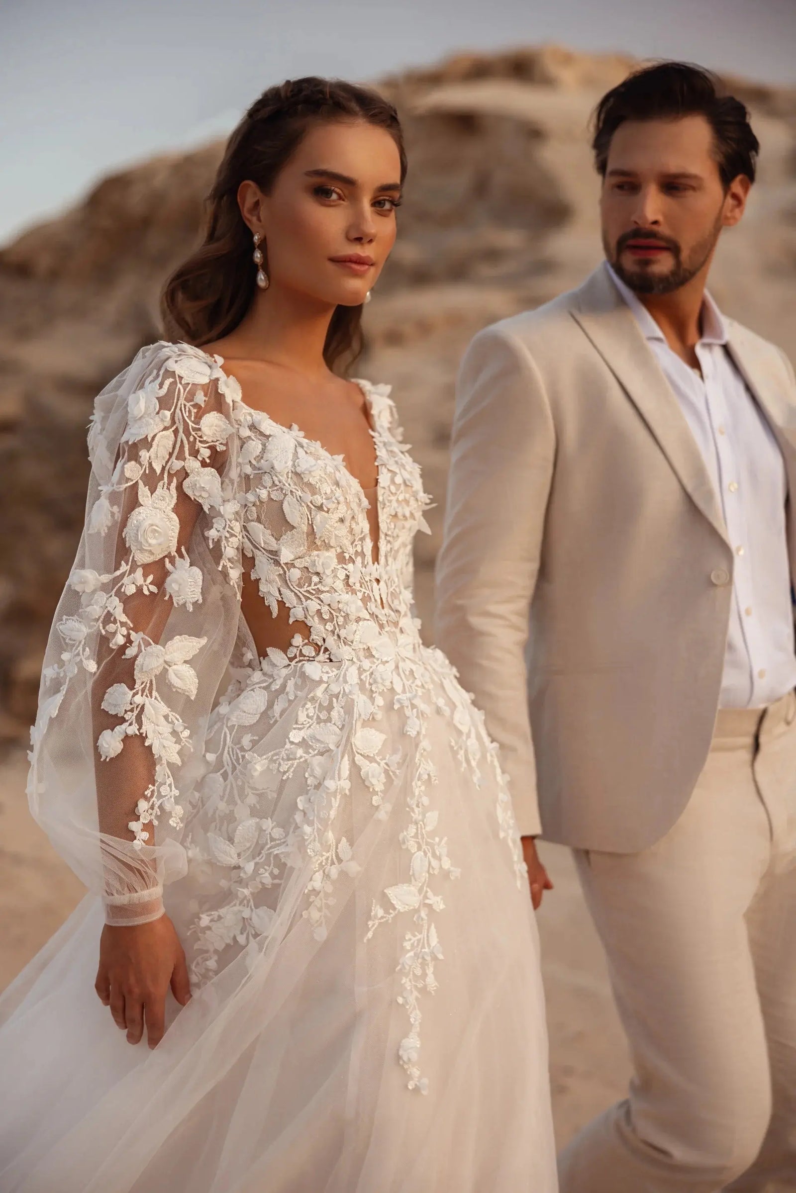 Alia Lace wedding dress detail view | ForeverSolesBride