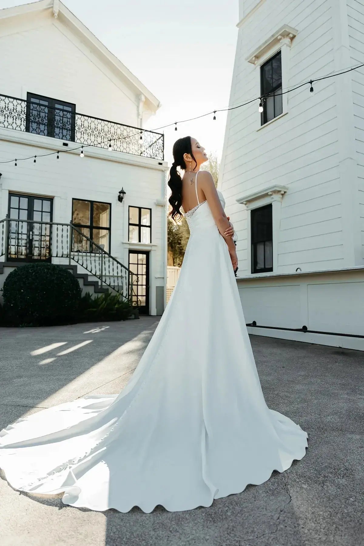 Alyona wedding dress back view | ForeverSolesBride