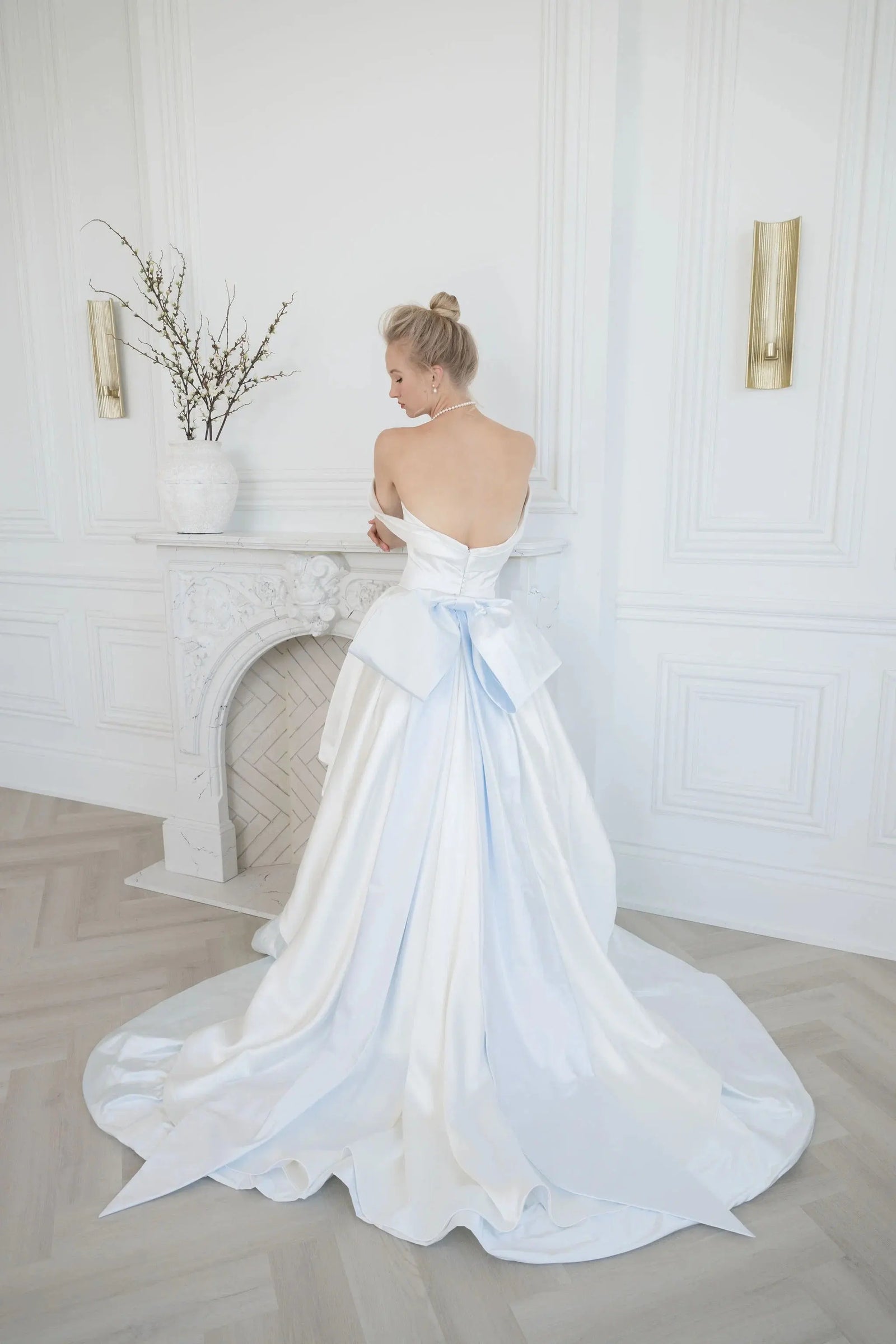 Amina Satin wedding dress product view 5 | ForeverSolesBride