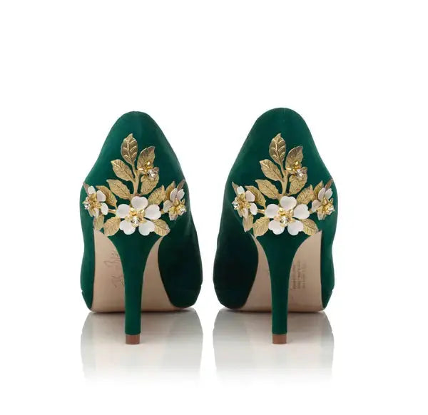 Green Sandals wedding shoes product view 11 | ForeverSolesBride