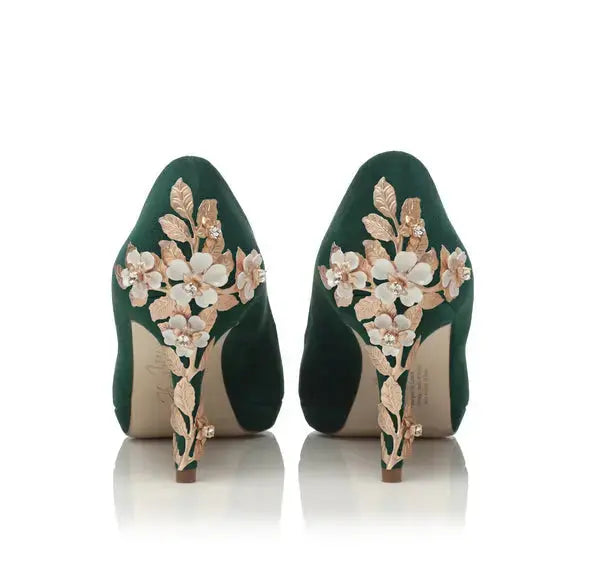 Green Sandals wedding shoes product view 12 | ForeverSolesBride
