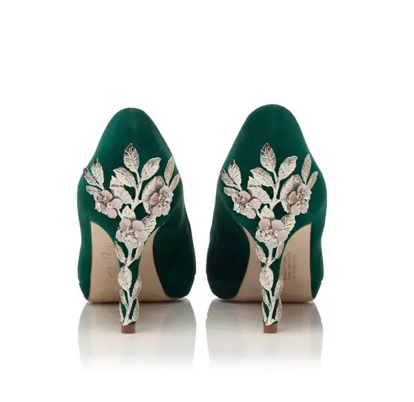 Green Sandals wedding shoes product view 14 | ForeverSolesBride
