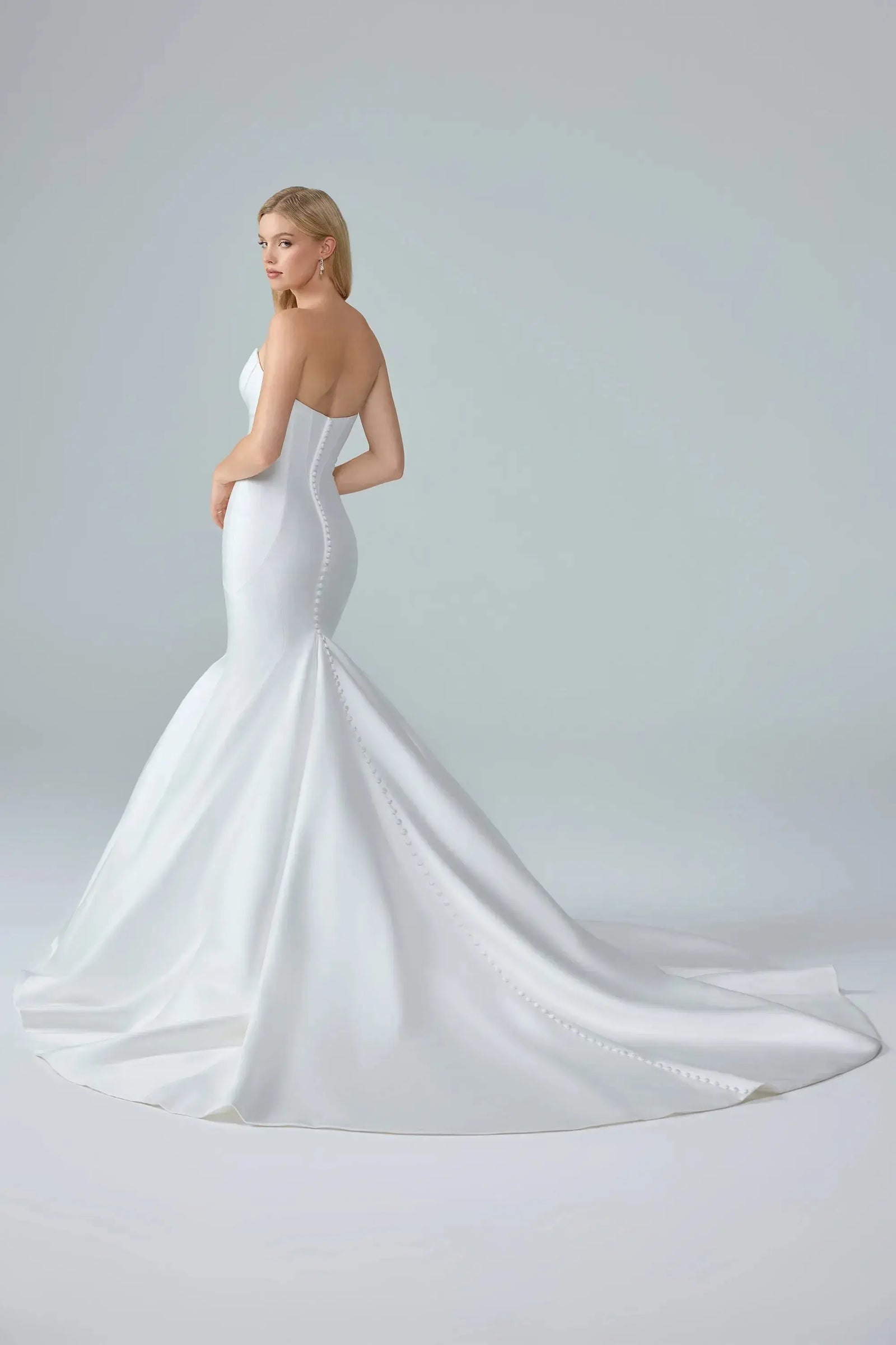 Ansel Mikado Mermaid wedding dress product view 4 | ForeverSolesBride