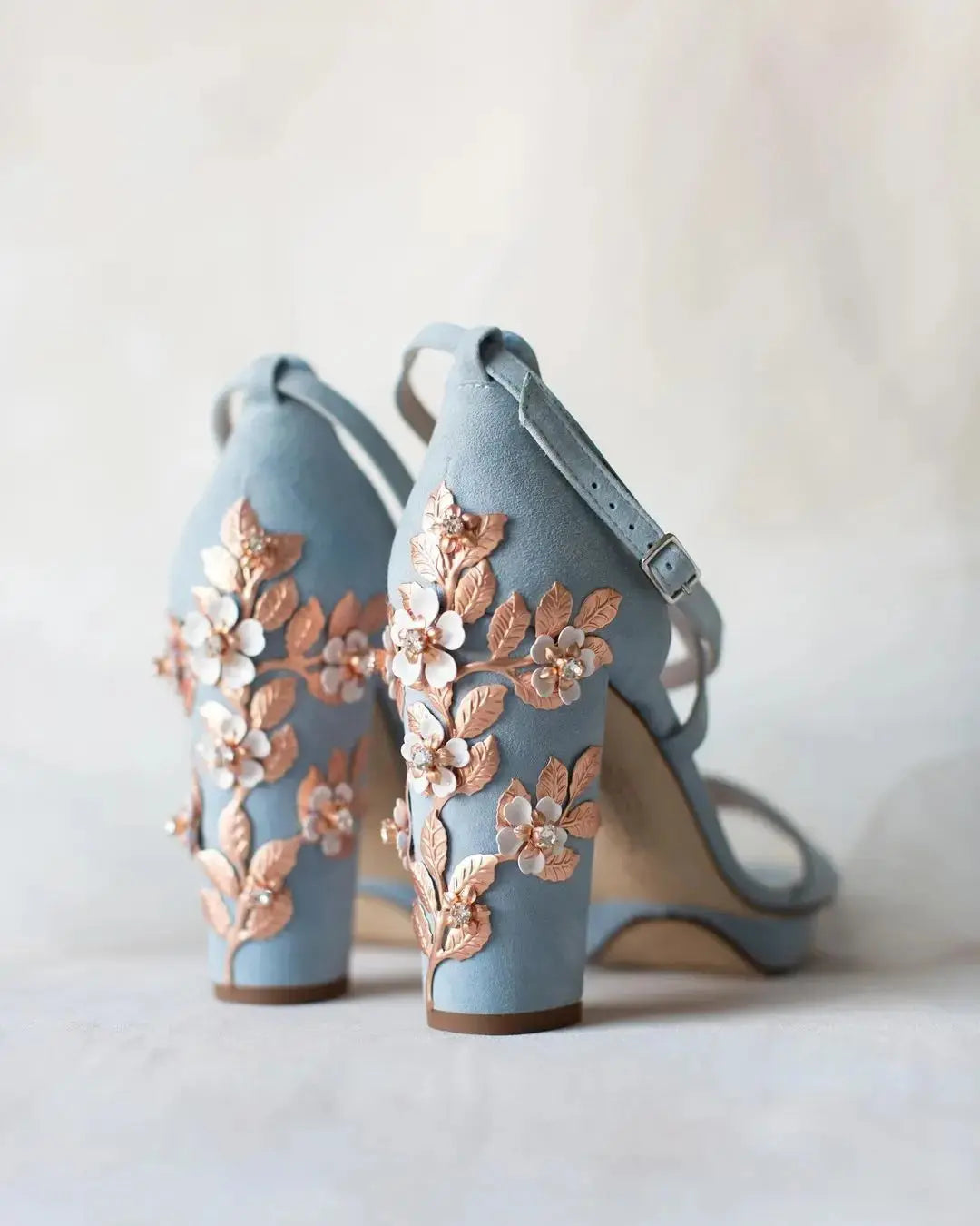 Gold bridal wedding shoes product view 3 | ForeverSolesBride