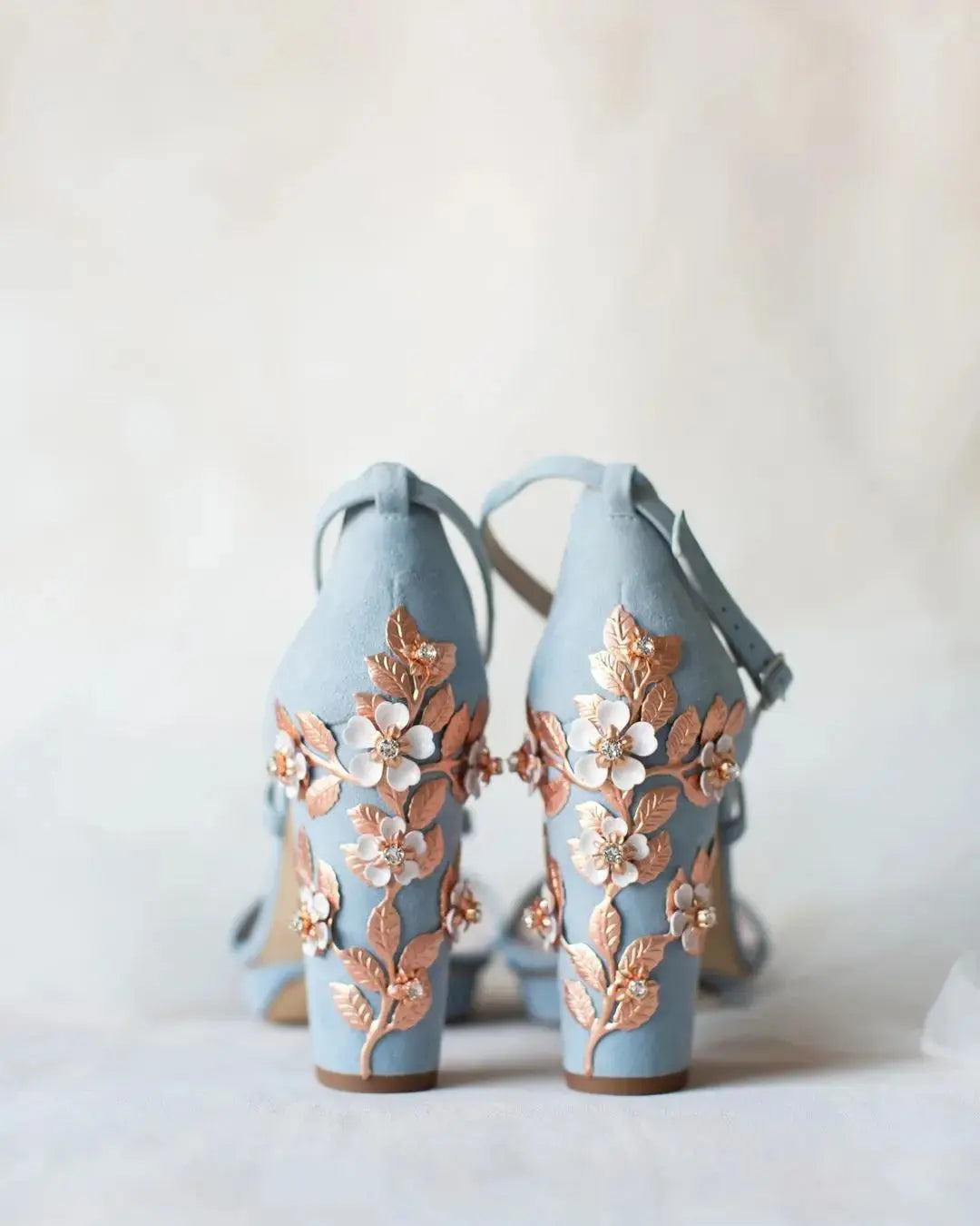 Gold bridal wedding shoes product view 5 | ForeverSolesBride