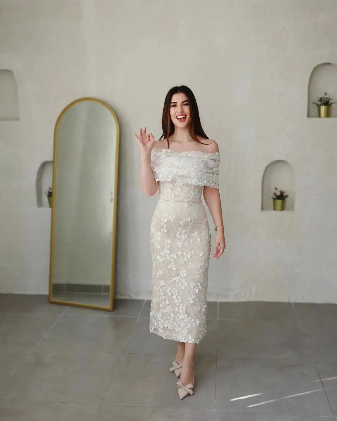 Aria Satin maxi dress hero front view | ForeverSolesBride