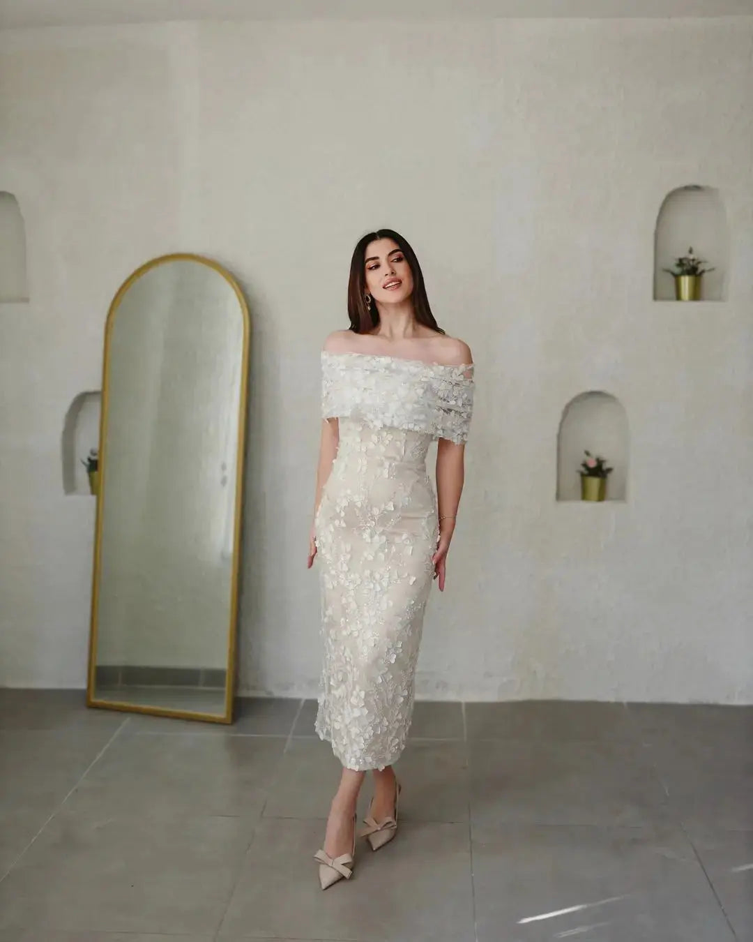 Aria Satin maxi dress product view 8 | ForeverSolesBride