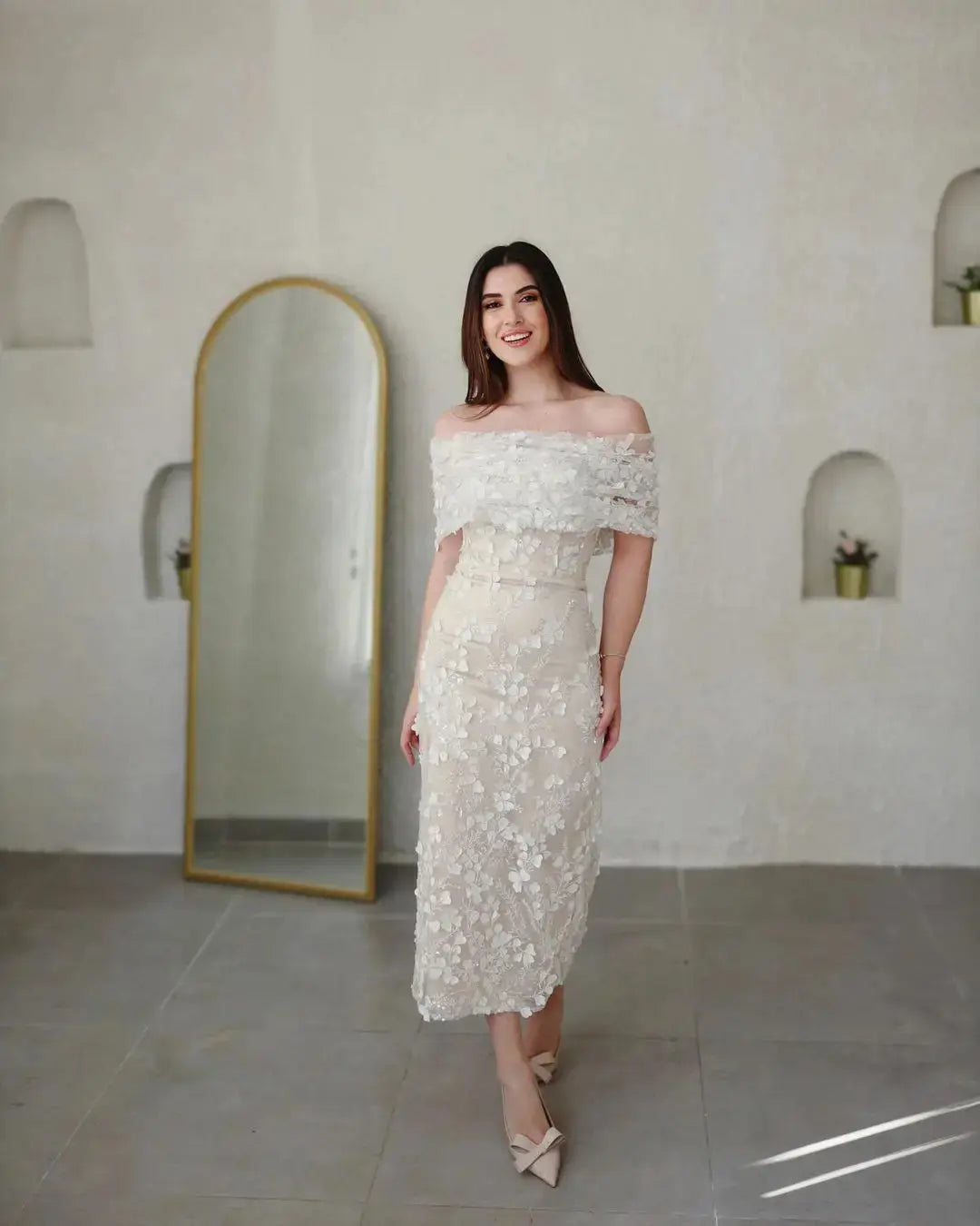 Aria Satin maxi dress product view 10 | ForeverSolesBride