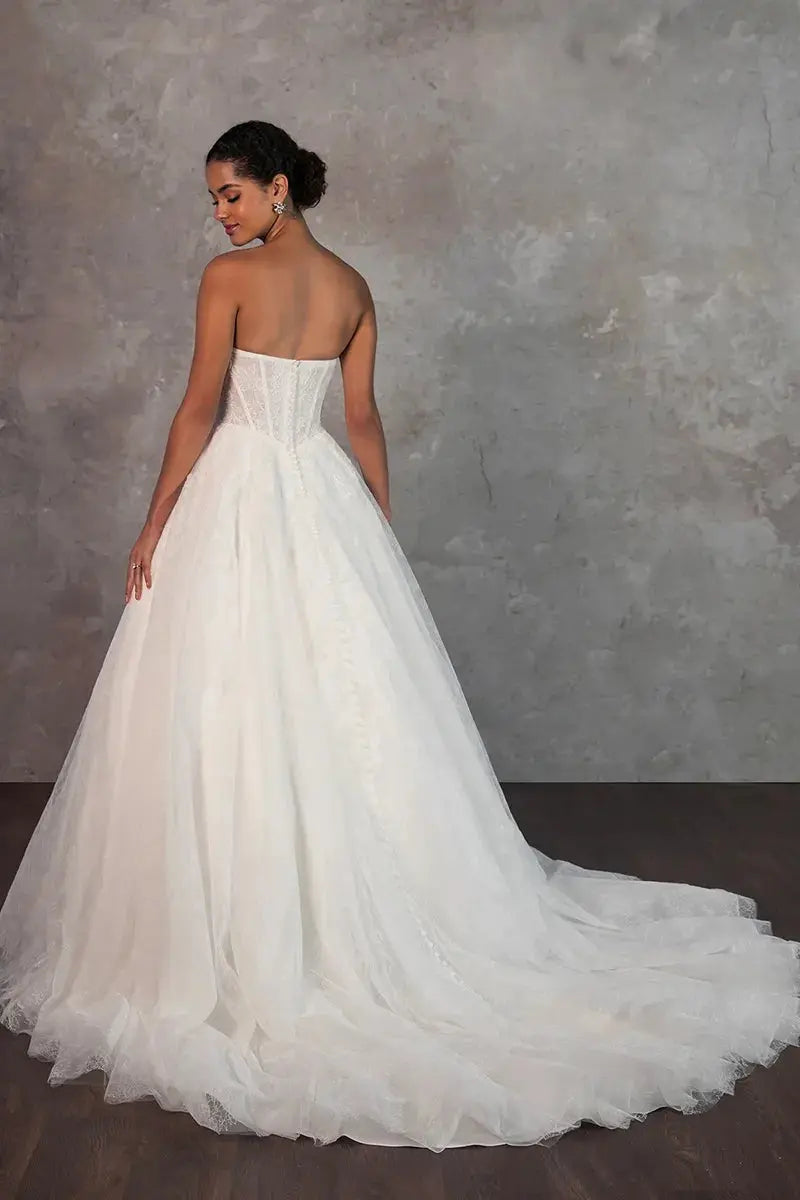 Athena wedding dress back view | ForeverSolesBride