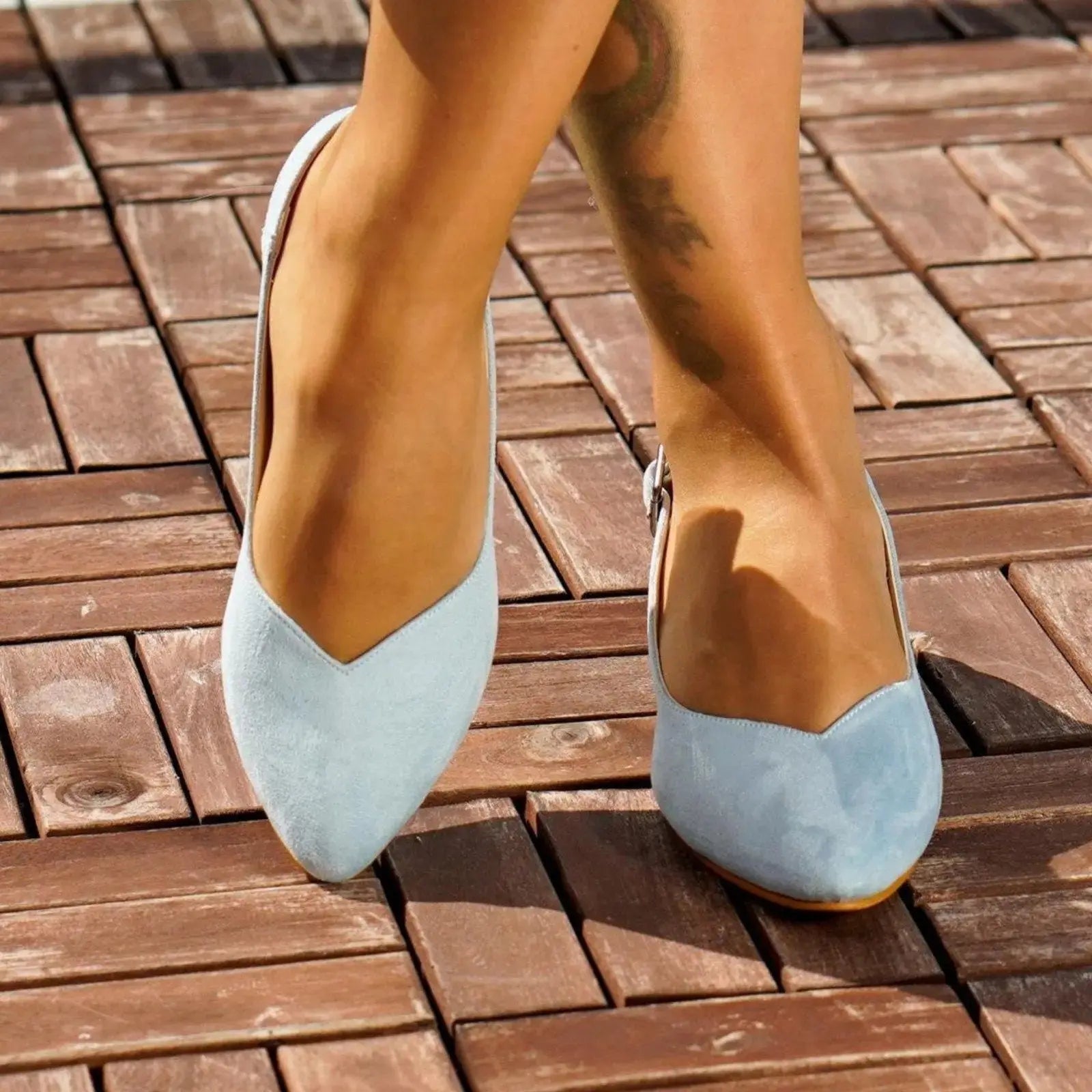 ForeverSoles Blue Flat Shoes,Wedding Flat Shoes for women, elegant wedding and party shoes