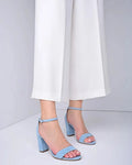 ForeverSoles Blue Wedding Sandals For Bride for women, elegant wedding and party shoes