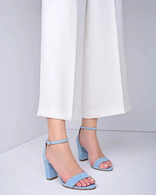ForeverSoles Blue Wedding Sandals For Bride for women, elegant wedding and party shoes
