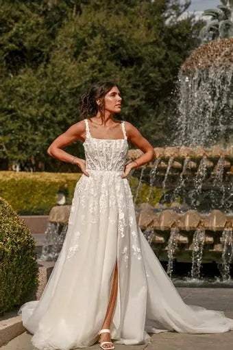 Bluebell wedding dress hero front view | ForeverSolesBride