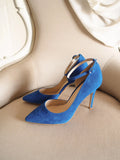 ForeverSoles Claudia 10 Azure for women, elegant wedding and party shoes