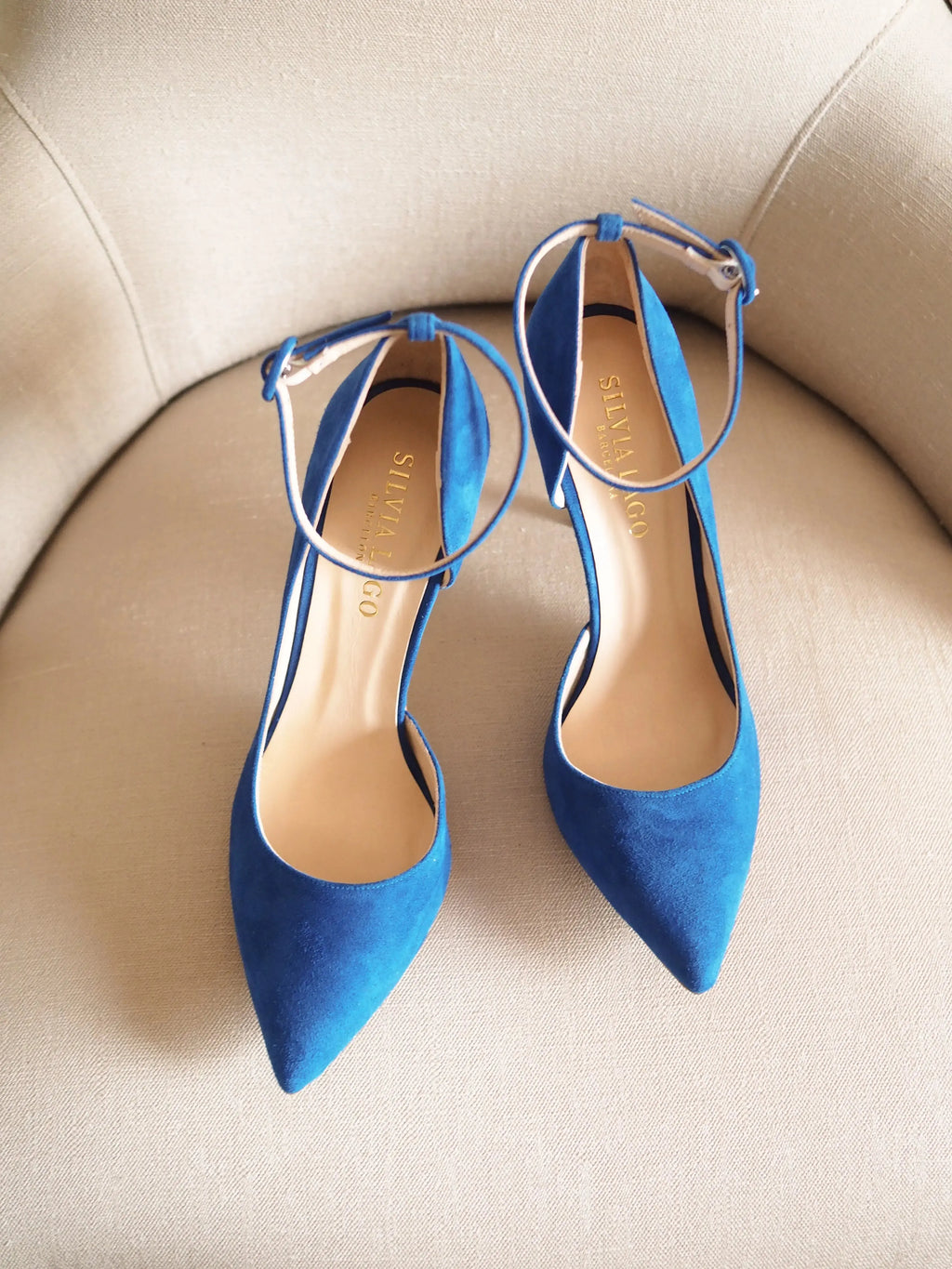 ForeverSoles Claudia 10 Azure for women, elegant wedding and party shoes