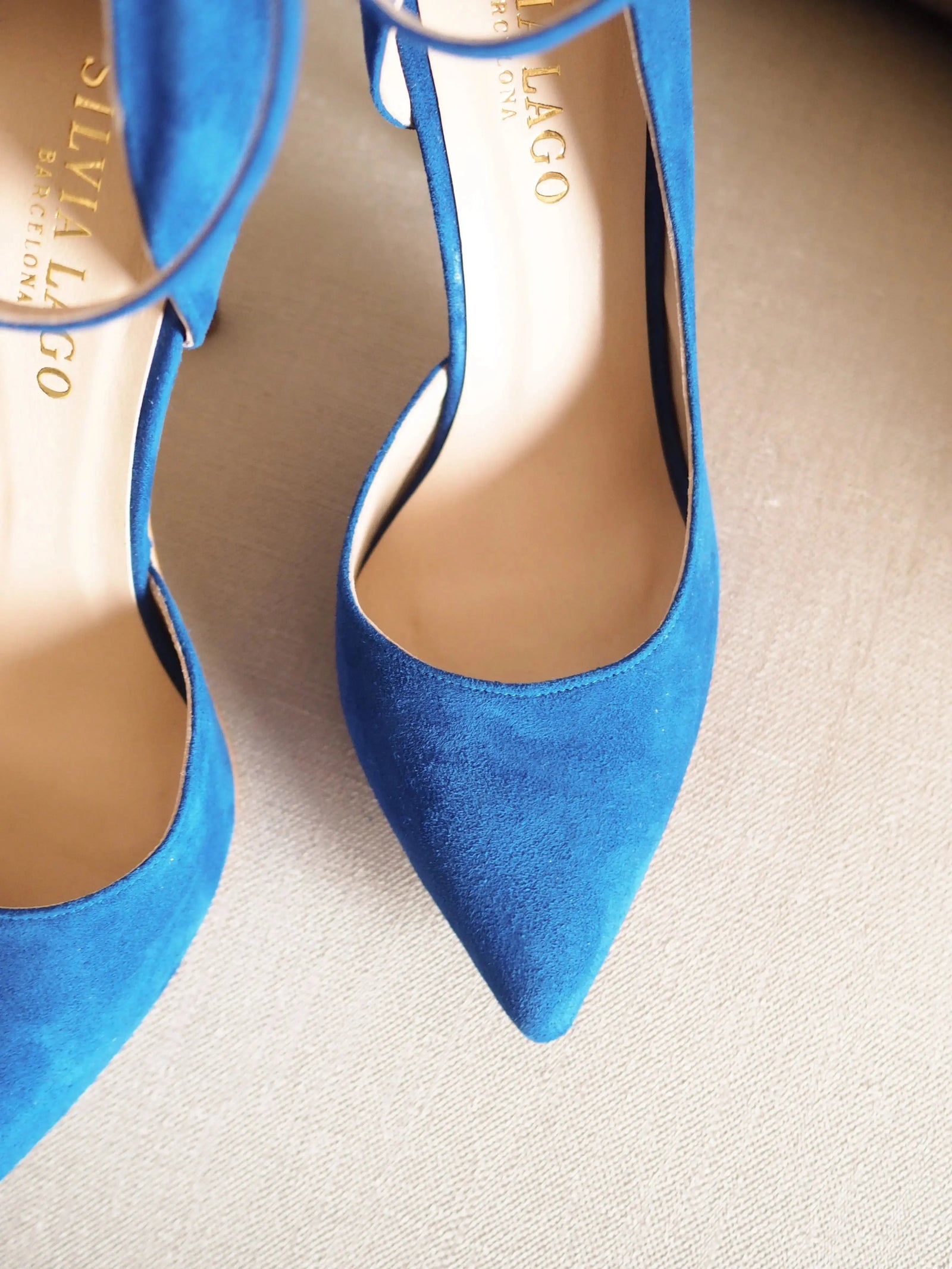 Green Velvet Block Heel wedding shoes product view 2 | ForeverSolesBride