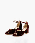 ForeverSoles Cocktail Sandal In Velvet for women, elegant wedding and party shoes