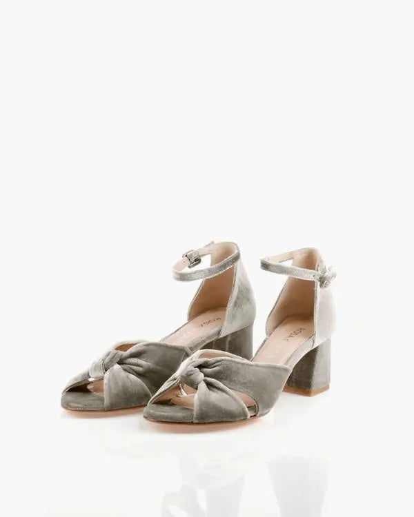 ForeverSoles Cocktail Sandal In Velvet for women, elegant wedding and party shoes