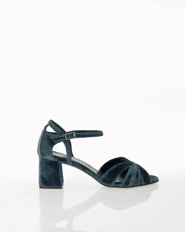 ForeverSoles Cocktail Sandal In Velvet for women, elegant wedding and party shoes