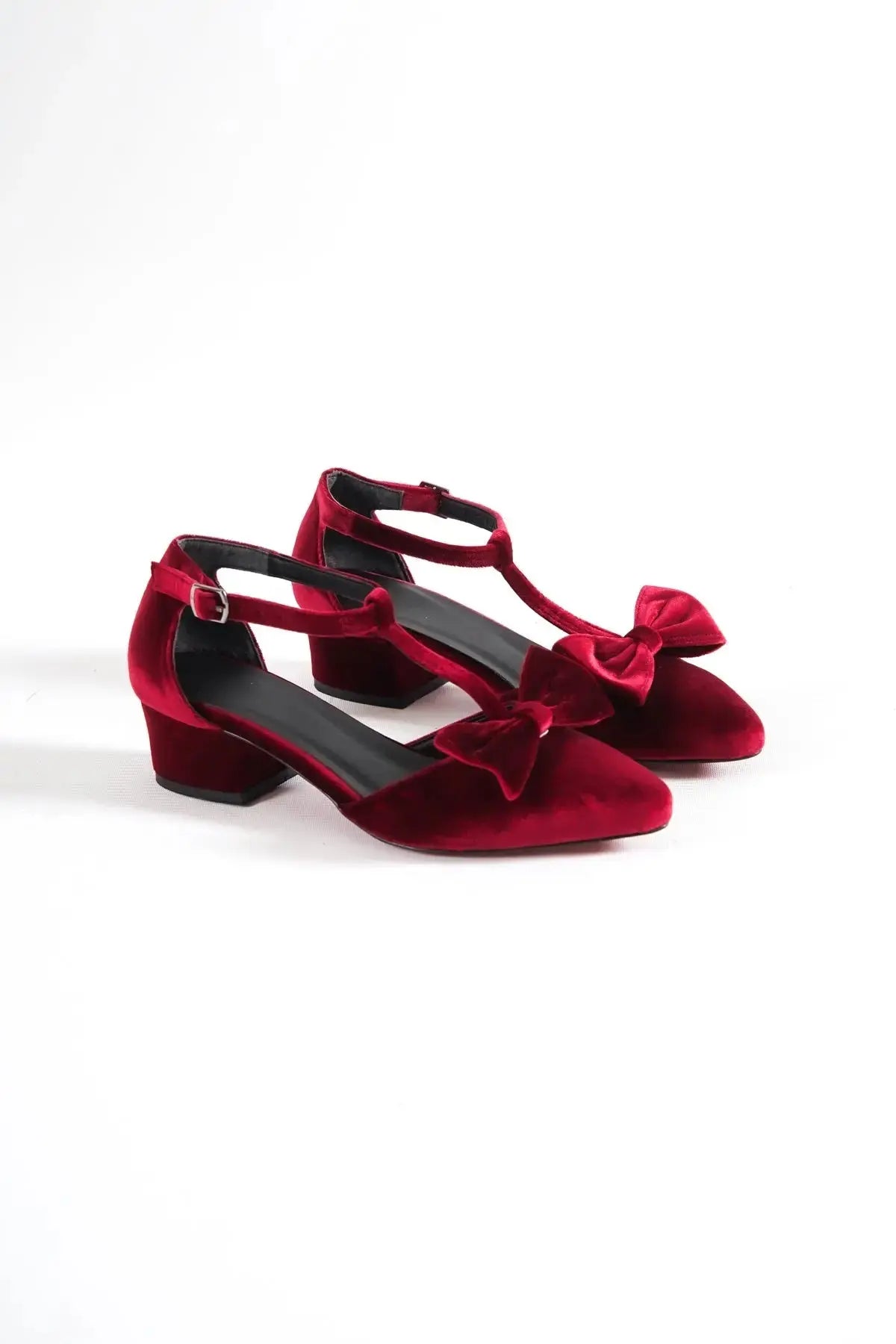 Emerald Green Low Heel wedding shoes product view 6 | ForeverSolesBride