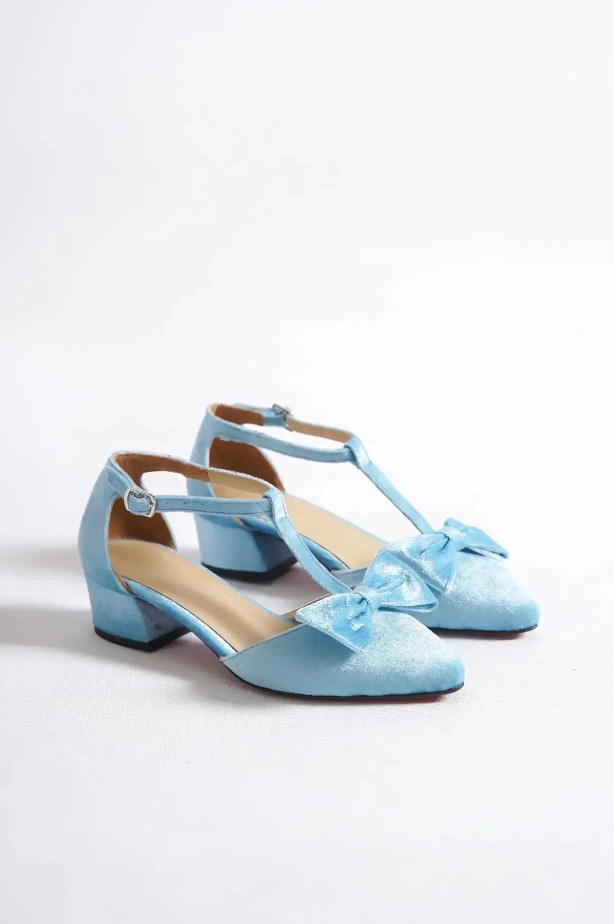 Emerald Green Low Heel wedding shoes product view 9 | ForeverSolesBride