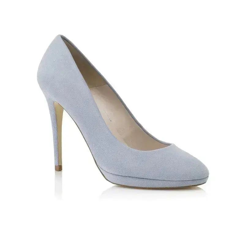 Emerald Green Velvet Block Heel wedding shoes product view 4 | ForeverSolesBride