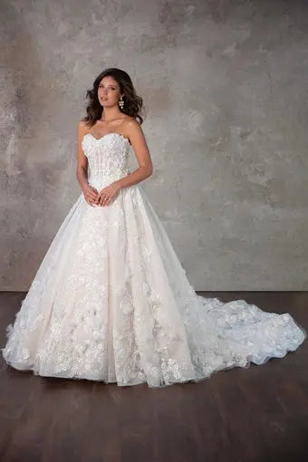 Floriana wedding dress hero front view | ForeverSolesBride