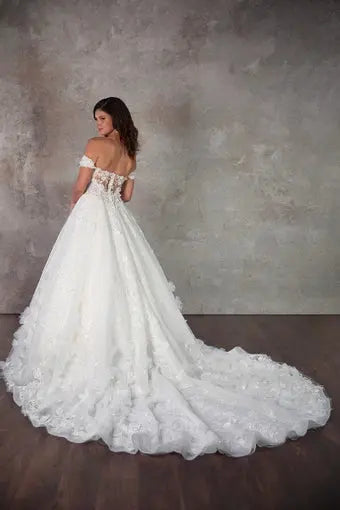Floriana wedding dress back view | ForeverSolesBride