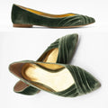 ForeverSoles Green Flat Shoes, Wedding Flat for women, elegant wedding and party shoes