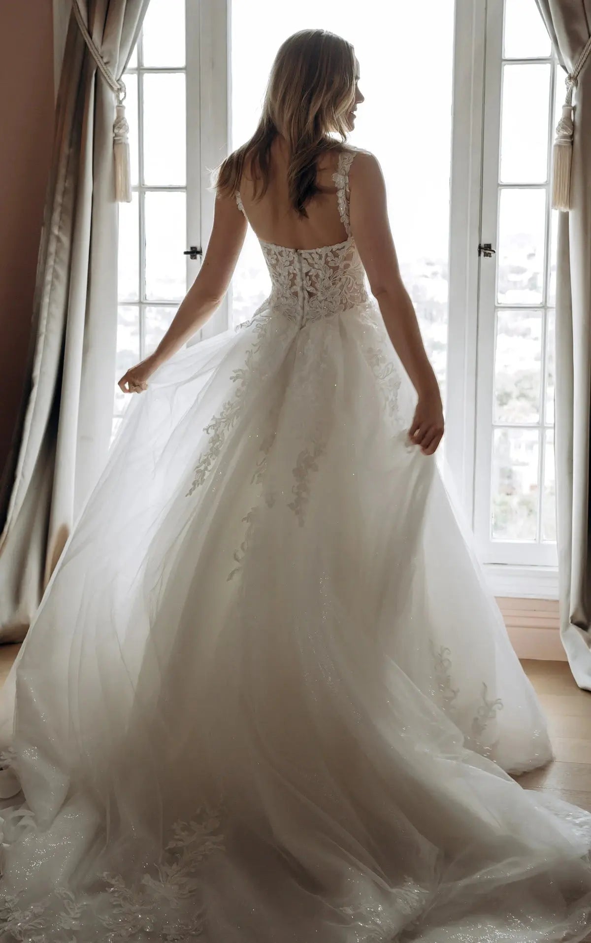 Hallie Sy8314 wedding dress product view 5 | ForeverSolesBride