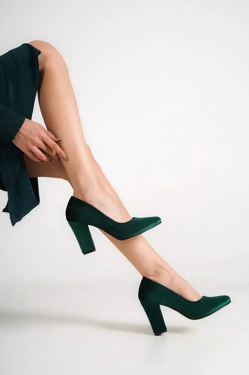 ForeverSoles Handmade Classic Velvet Women Wedding for women, elegant wedding and party shoes