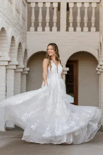 Hattie wedding dress hero front view | ForeverSolesBride