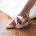 ForeverSoles Hetty Mid Rose Water for women, elegant wedding and party shoes