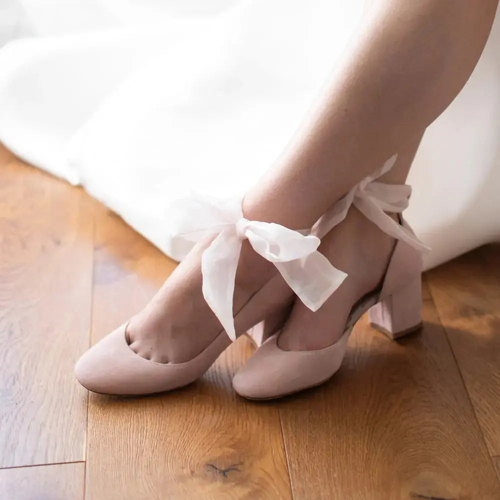 ForeverSoles Hetty Mid Rose Water for women, elegant wedding and party shoes