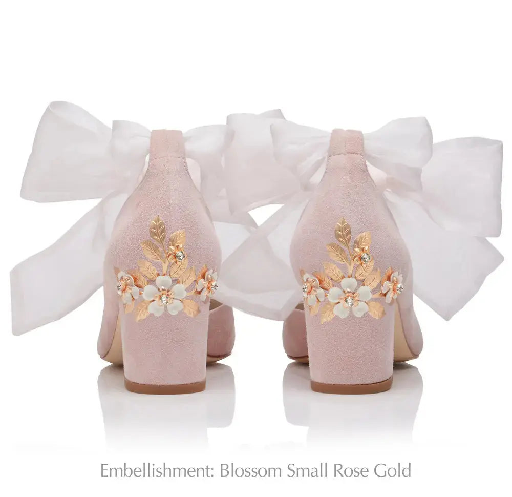 ForeverSoles Hetty Mid Rose Water for women, elegant wedding and party shoes