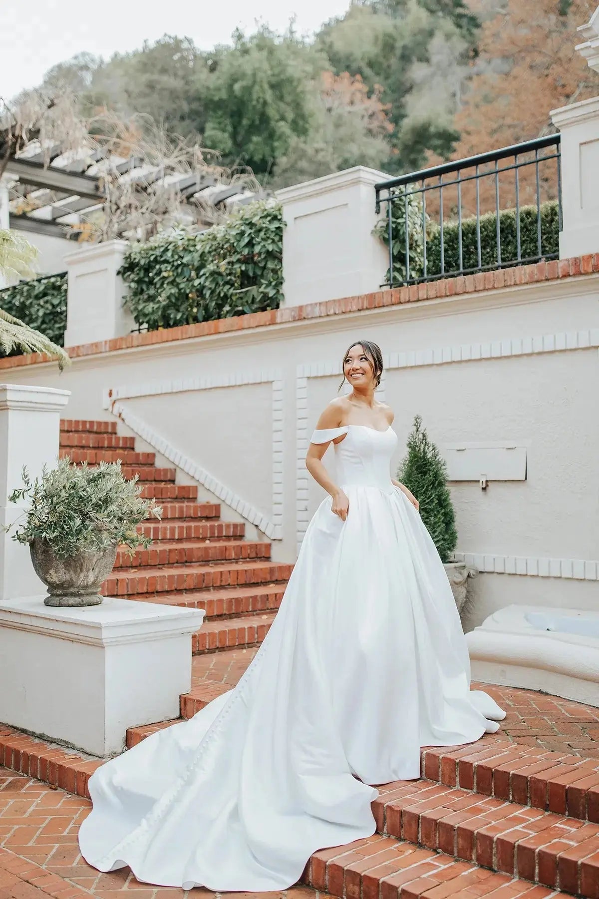 Holly wedding dress hero front view | ForeverSolesBride
