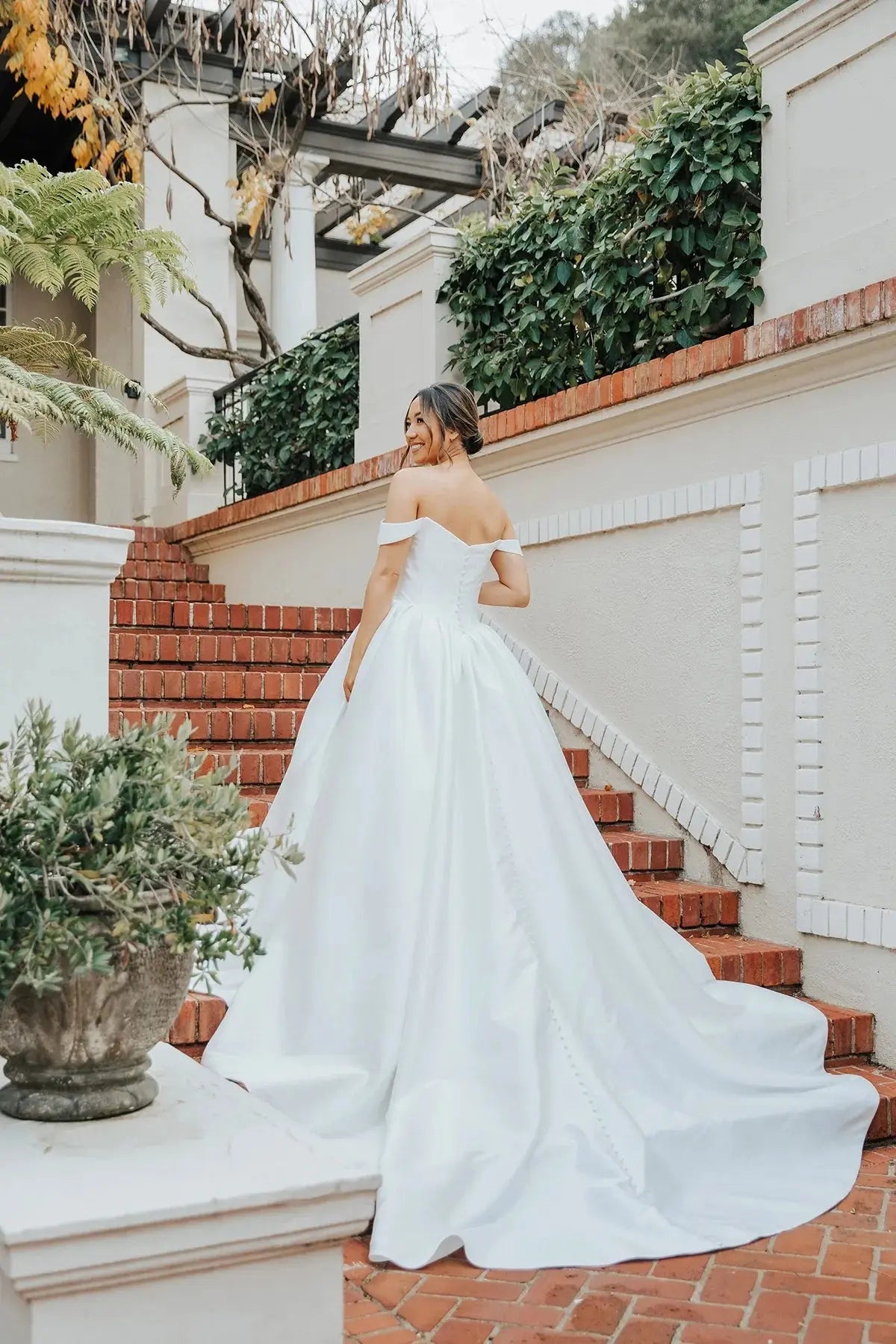 Holly wedding dress back view | ForeverSolesBride