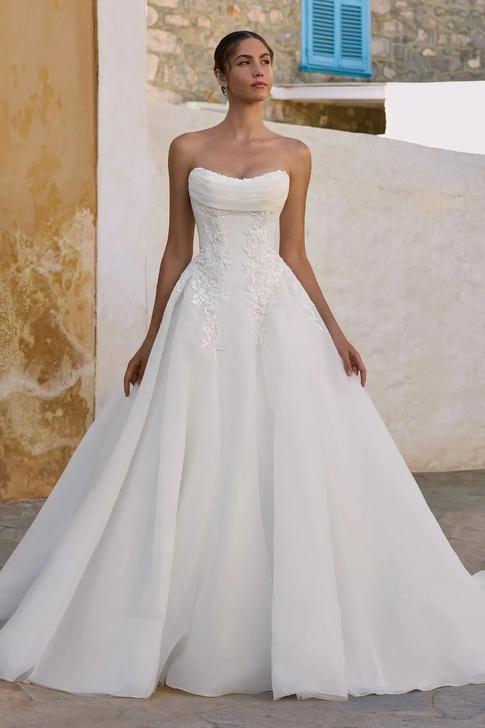 Joy wedding dress hero front view | ForeverSolesBride