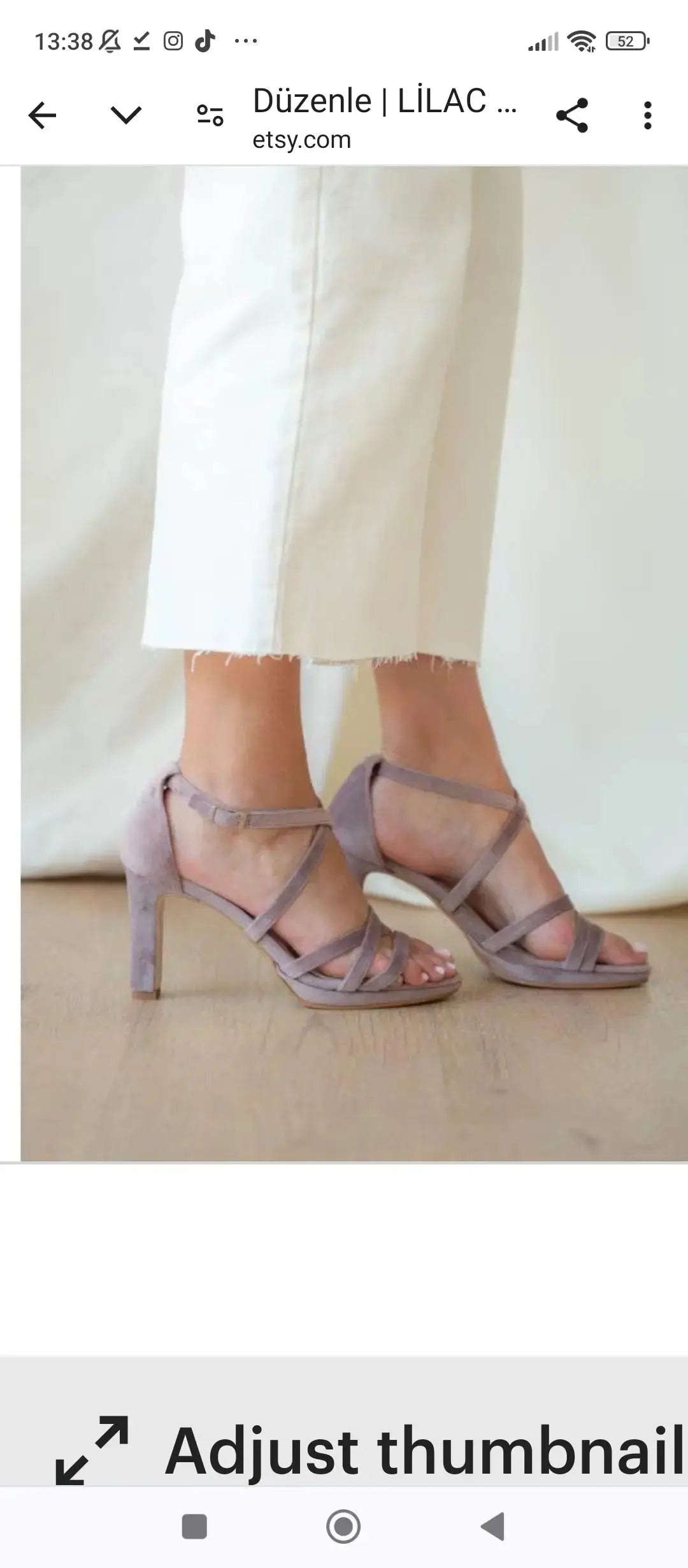 Lilac Velvet Block Heel wedding shoes product view 5 | ForeverSolesBride