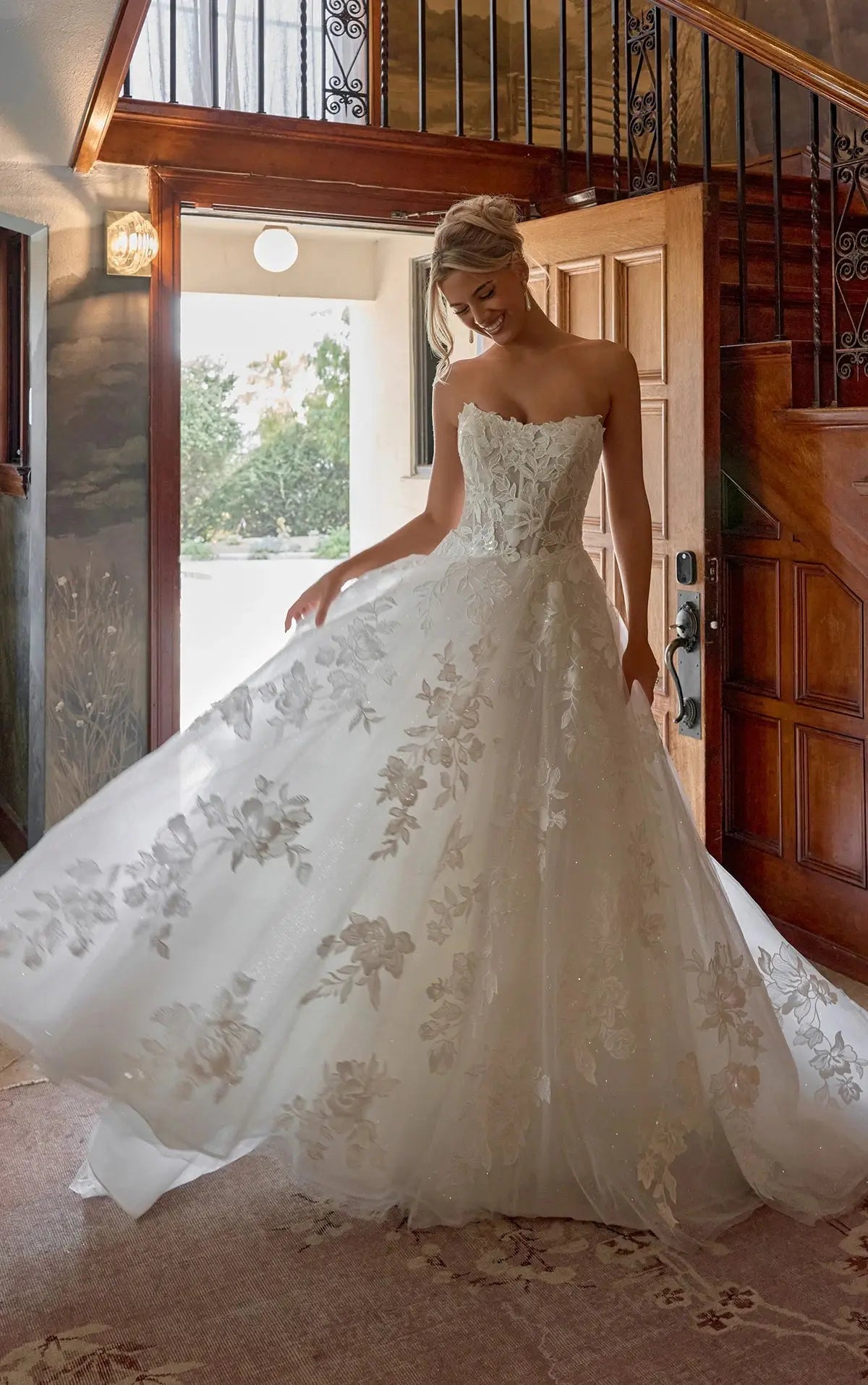 Lily wedding dress hero front view | ForeverSolesBride