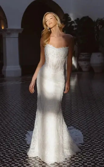 Muse wedding dress hero front view | ForeverSolesBride
