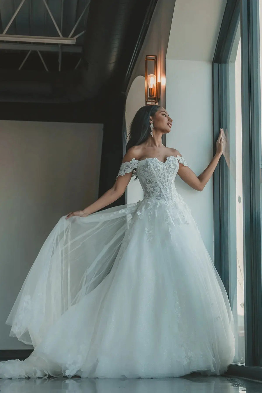 Primrose wedding dress hero front view | ForeverSolesBride