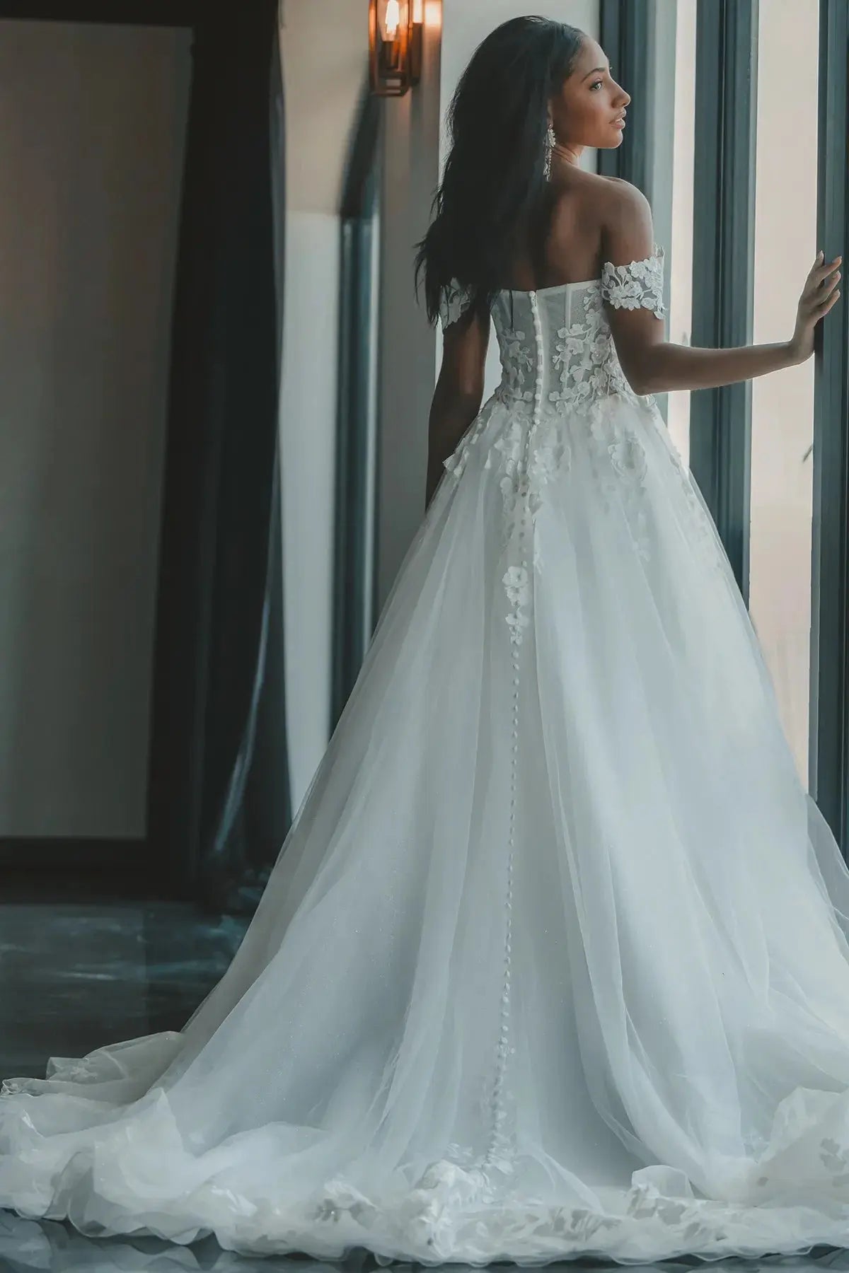 Primrose wedding dress back view | ForeverSolesBride