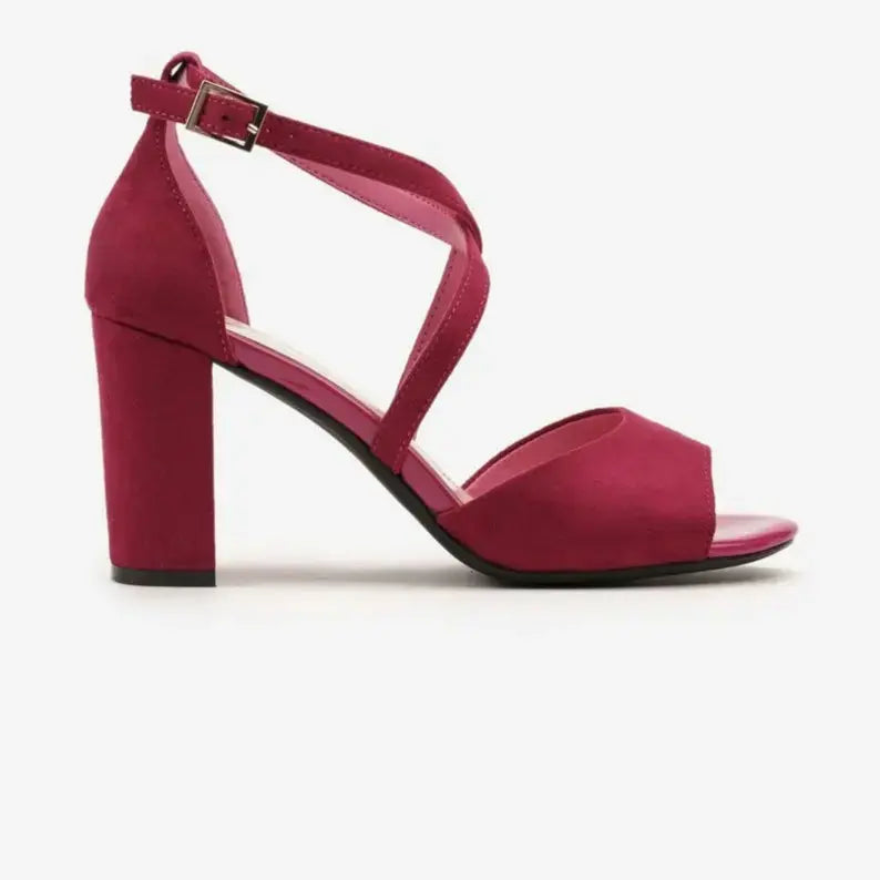 ForeverSoles Red Bridal Shoes for women, elegant wedding and party shoes