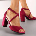ForeverSoles Red Bridal Shoes for women, elegant wedding and party shoes